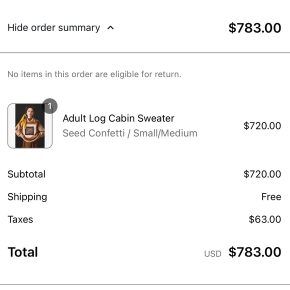 Misha & Puff Womens Log Cabin Sweater - Seed Confetti - Picture 8 of 8